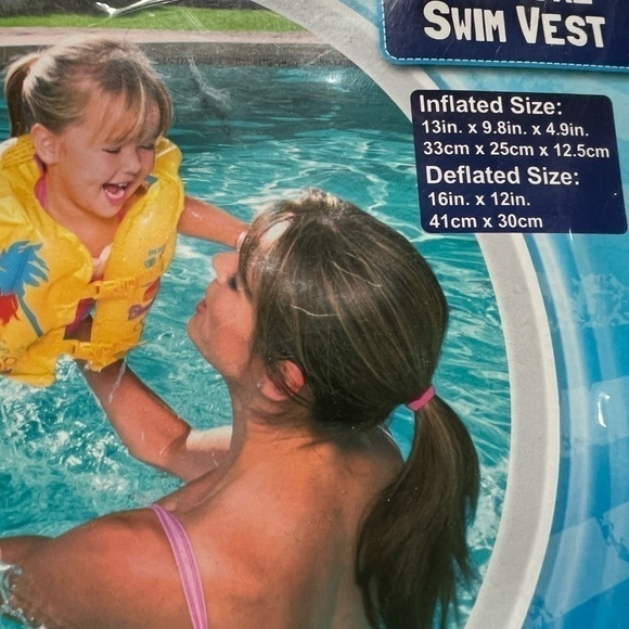 𝅺new in Package!! H2O GO!  Bestway Tropical Swim Vest for 3-6 Year Olds - Picture 2 of 5